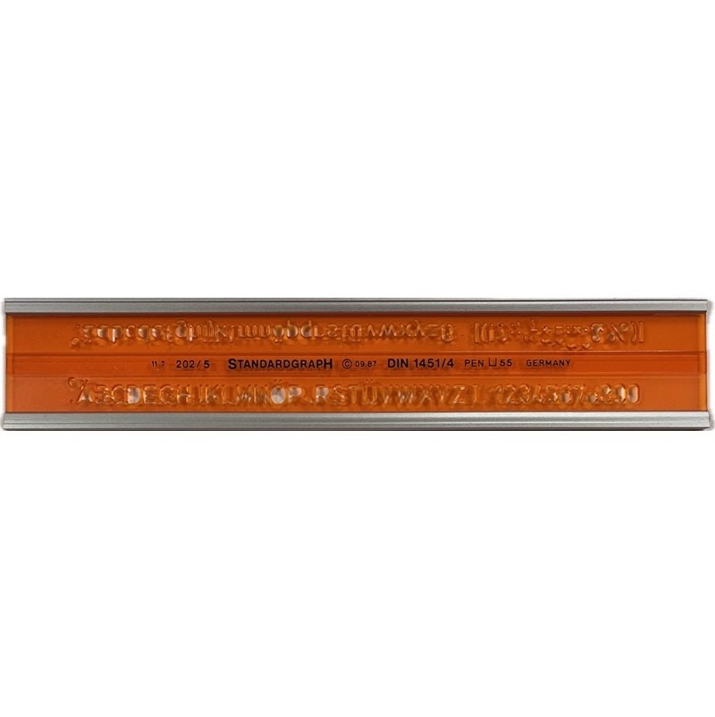 STANDARDGRAPH LETTERING GUIDE No.202/5MM - Rainbow Art Shop