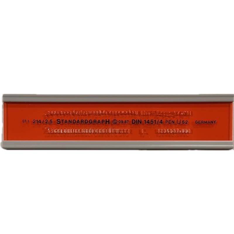 ST214-2.5.jpg STANDARDGRAPH LETTERING GUIDE No.214/2.5MM - Image 1