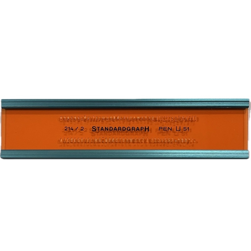 ST214-2.jpg STANDARDGRAPH LETTERING GUIDE No.214/2MM - Image 1