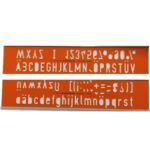 STANDARDGRAPH LETTERING GUIDE No.214/25MM
