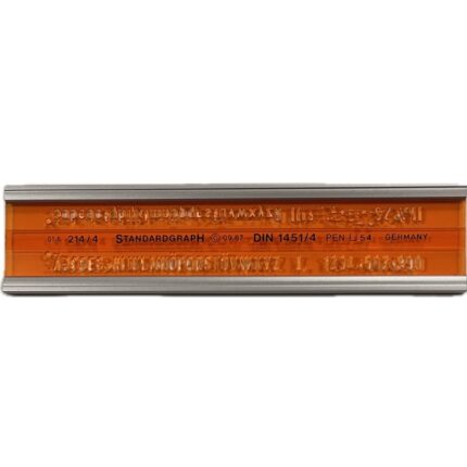 STANDARDGRAPH LETTERING GUIDE No.214/4MM