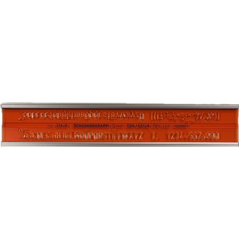 ST214-6.jpg STANDARDGRAPH LETTERING GUIDE No.214/6MM - Image 1
