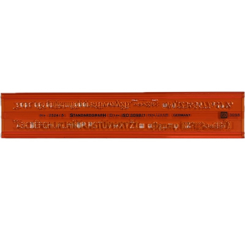 ST2524-5.jpg STANDARDGRAPH LETTERING GUIDE No.2524/5MM - Image 1