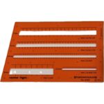 STANDARDGRAPH TEMPLATE No.4260 CUT SLOTS/GUIDES