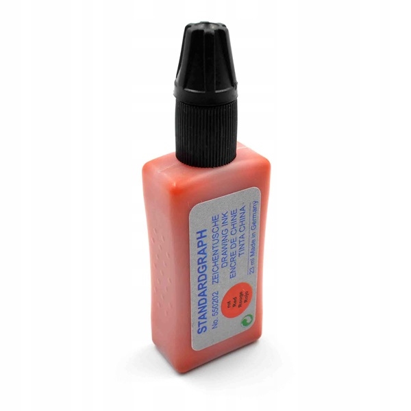 ST550202.jpg STANDARDGRAPH DRAWING INK 23ML RED - Image 1