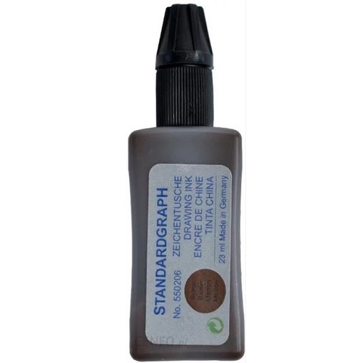 ST550206.jpg STANDARDGRAPH DRAWING INK 23ML BROWN - Image 1