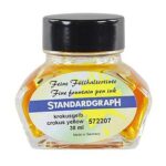 STANDARDGRAPH FINE PEN INK 30ML CROCUS YELLOW