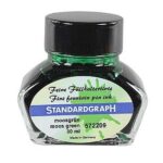 STANDARDGRAPH FINE PEN INK 30ML MOSS GREEN