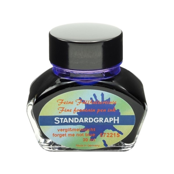ST572215.jpg STANDARDGRAPH FINE PEN INK 30ML FORGET ME NOT BLUE - Image 1