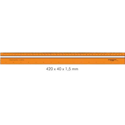 STANDARDGRAPH PLASTIC SCALE 420X40X1.5MM No.8400