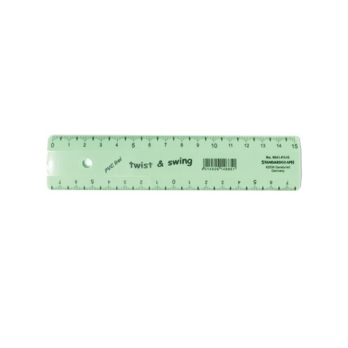ST9041-PA16.jpg STANDARDGRAPH TWIST+SWING FLEXIBLE RULER 15CM PASTEL GREEN - Image 1