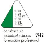 STANDARDGRAPH TRIANGULAR SCALE RULER PLASTIC 30CM No.9412 - Image 2