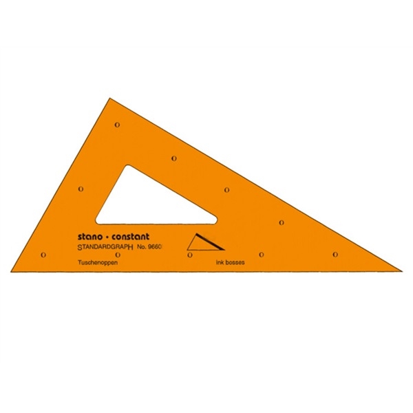 ST9660-30.jpg STANDARDGRAPH SET SQUARE CONSTANT TRIANGLE 60DGR/30CM No.9660/30 - Image 1