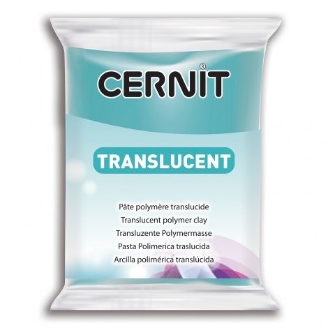 CP0920056280CE.jpg CERNIT POLYMER CLAY TRANSLUCENT 56G TURQUOISE BLUE - Image 1