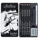 CRETACOLOR DEEP BLACK DRAWING SET 10PCS