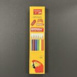 NATARAJ COLOUR PENCILS 6PCS + SHARPENER