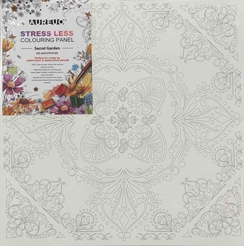 WPAHCCP5310D-25X25.jpg AUREUO STRESS LESS COLOURING CANVAS PANEL 25X25CM - Image 1