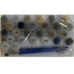 AUREUO ACRYLIC PAINT BY NUMBER STRETCHED CANVAS SET 40X50CM [NIGHTFALL] - Image 3