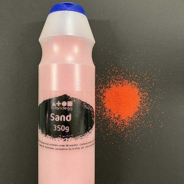 BCCCSS35008.jpg BRIANCLEGG COLOURED SAND 350G ORANGE - Image 1