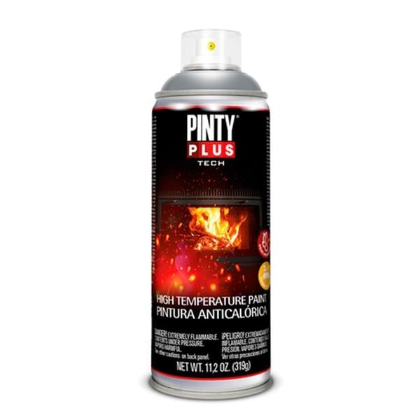 NVS204.jpg PINTYPLUS TECH SPRAY 400ML HIGH TEMPERATURE MATT BLACK - Image 1