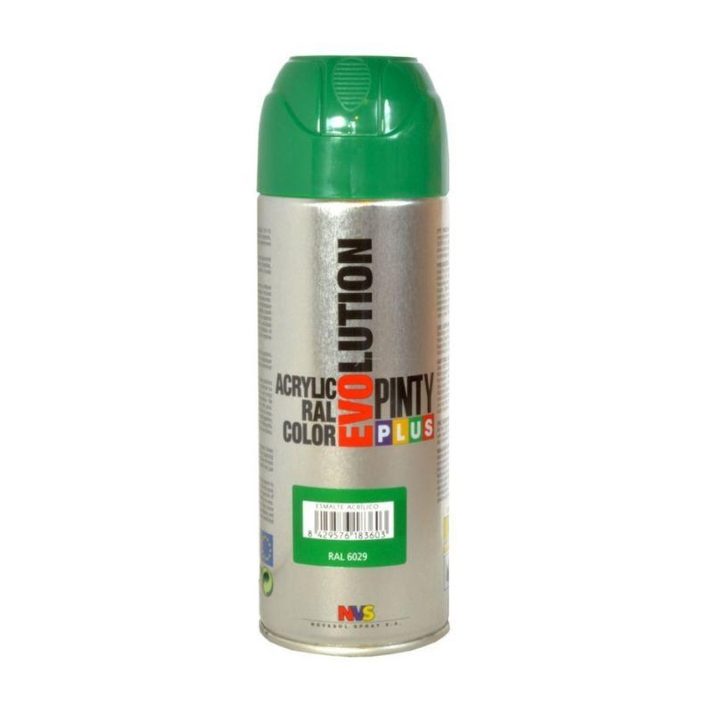 NVS594.jpg PINTYPLUS EVOLUTION ACRYLIC SPRAY PAINT 400ML 6029 MINT GREEN - Image 1
