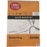 DALER ROWNEY ARTECO SKETCHING PAPER SPIRAL [PAD] A3 95G 150SH [JUMBO]