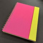 CACHET DUETS SPIRAL 7X10IN/17.8X25.4CM 110G 80SH PINK/CHARTREUSE