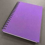DALER ROWNEY CACHET LINEN SKETCHBOOK [SPIRAL] 7X10IN/17.8X25.4CM 110G 80SH PURPLE