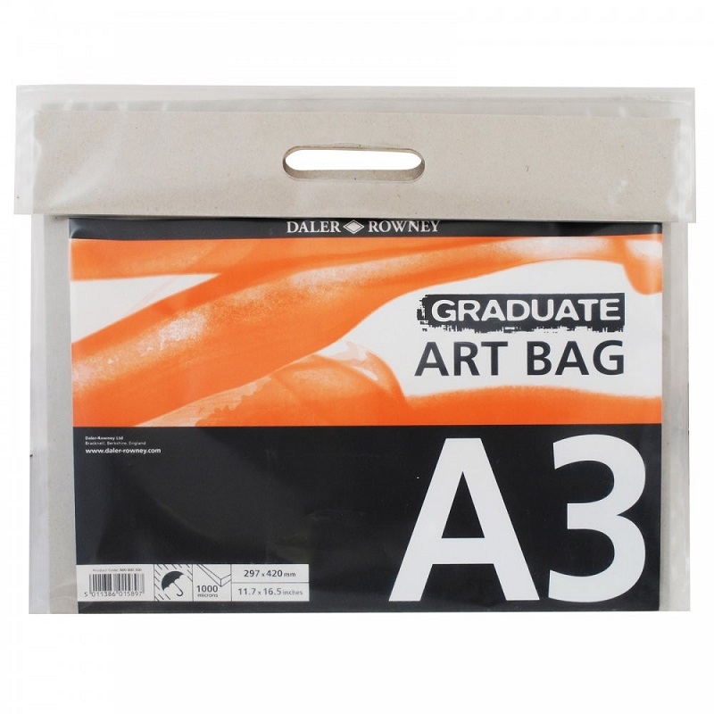 800800300.jpg DALER ROWNEY GRADUATE PLASTIC ART BAG A3 29.7X42CM - Image 1