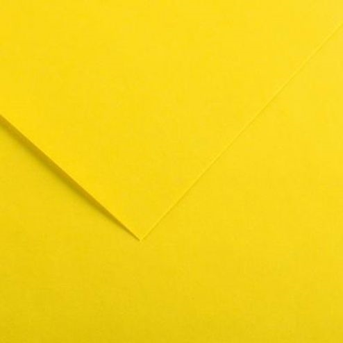C4341002.jpg CANSON VIVALDI PAPER 120G 50X65CM 4/602 CANARY YELLOW - Image 1