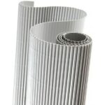 CANSON CORRUGATED CARDBOARD [ONDULÉ] 300G 50X70CM SILVER