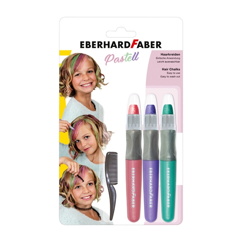 EF579202.jpg EBERHARD FABER HAIR COLOURS 3PCS SET PASTEL - Image 1