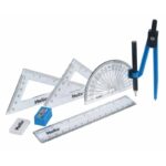 HELIX METALLIX COMPLETE MATHS INSTRUMENT SET [9PCS] - Image 2