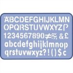 HELIX LETTERING STENCIL 10MM - Image 2