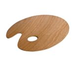 TECNOLEGNO WOODEN OVAL PALETTE 25X35CM