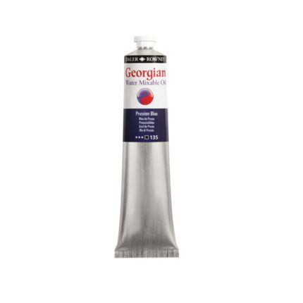 DALER ROWNEY GEORGIAN WATER MIXABLE OIL COLOUR 200ML PRUSSIAN BLUE