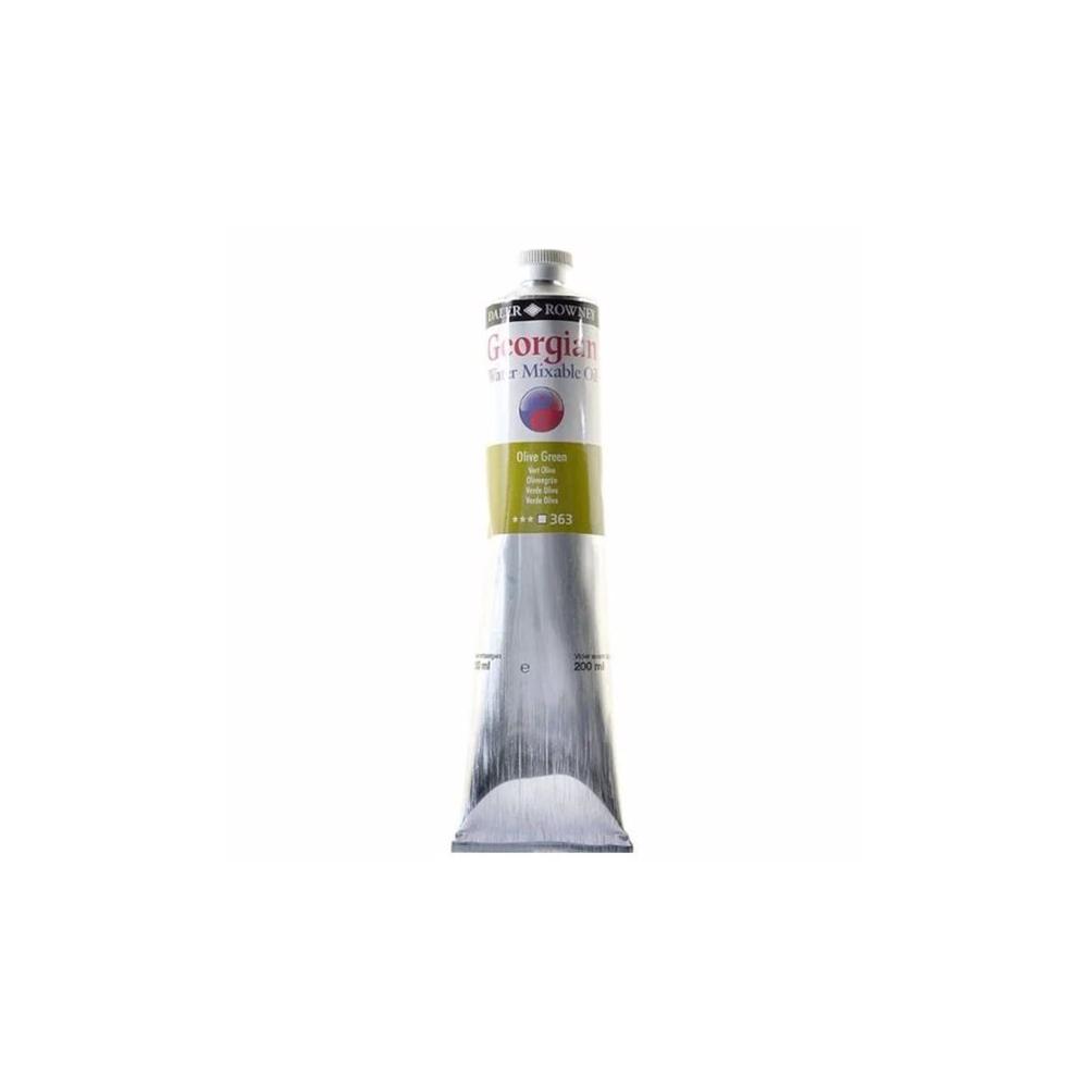 119200363.jpg DALER ROWNEY GEORGIAN WATER MIXABLE OIL COLOUR 200ML OLIVE GREEN - Image 1