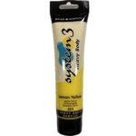 DALER ROWNEY SYSTEM3 HEAVY BODY ACRYLIC PAINT 150ML LEMON YELLOW