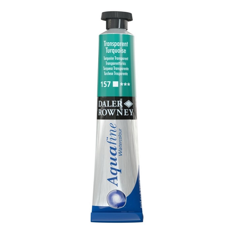 131008157.jpg DALER ROWNEY AQUAFINE WATERCOLOUR 8ML TRANSPARENT TURQUOISE - Image 1