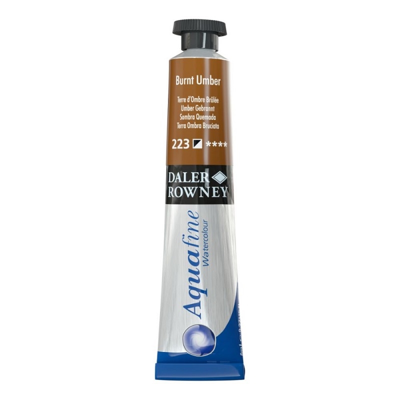 131008223.jpg DALER ROWNEY AQUAFINE WATERCOLOUR 8ML BURNT UMBER - Image 1