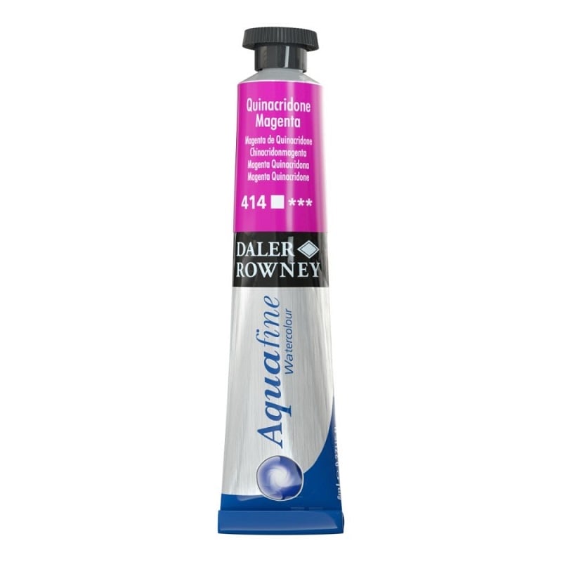 131008414.jpg DALER ROWNEY AQUAFINE WATERCOLOUR 8ML QUINACRIDONE MAGENTA - Image 1