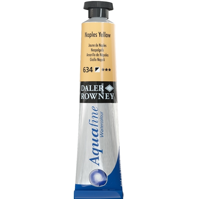 131008634.jpg DALER ROWNEY AQUAFINE WATERCOLOUR 8ML NAPLES YELLOW - Image 1