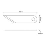 LOGAN BLADES No.324 20PCS [FOR OVAL CUTTER 201] - Image 3