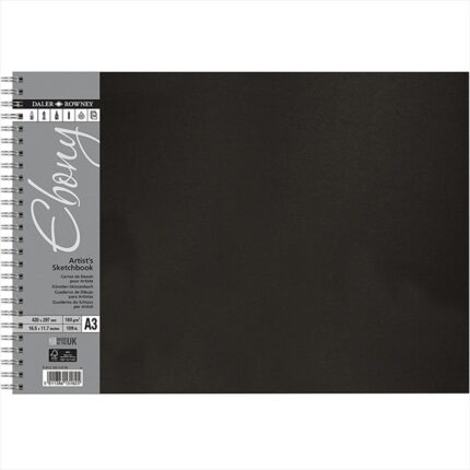 EBONY SPIRAL 380X297MM A3L 160G 50SH