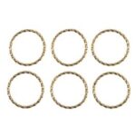 RAYHER TWISTED METAL RING D.20MM 6PCS GOLD