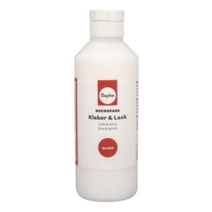 RAYHER DECOUPAGE GLUE+VARNISH 250ML GLOSS