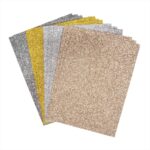 RAYHER GLITTER PAPER SELF ADHESIVE 150G A5 12SH [4COLOURS] BASICS
