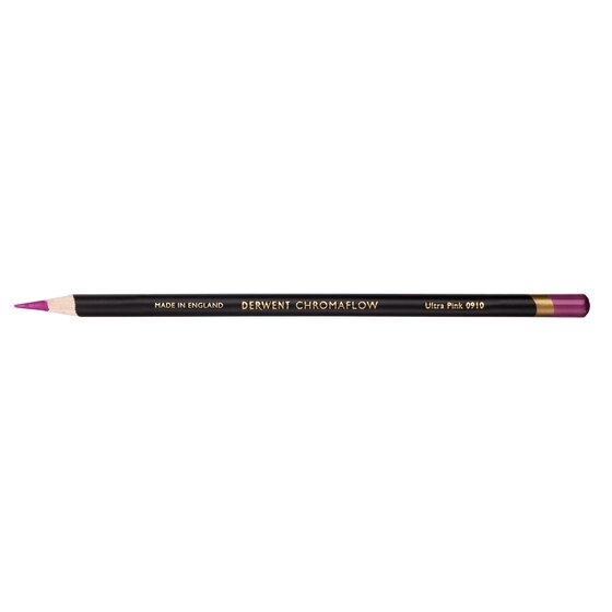 DRW2306047.jpg DERWENT CHROMAFLOW PENCIL 0910 ULTRA PINK - Image 1