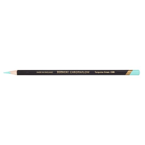 DRW2306065.jpg DERWENT CHROMAFLOW PENCIL 1500 TURQUOISE GREEN - Image 1