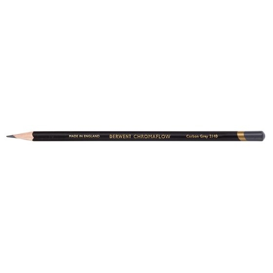 DRW2306091.jpg DERWENT CHROMAFLOW PENCIL 2140 CARBON GREY - Image 1